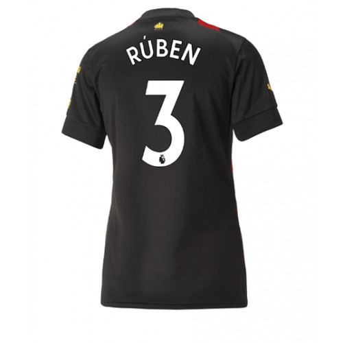 Manchester City Ruben Dias #3 Bortedrakt Kvinner 2022-23 Kortermet Manchester City Ruben Dias #3 Bortedrakt Kvinner 2022-23 Kortermet